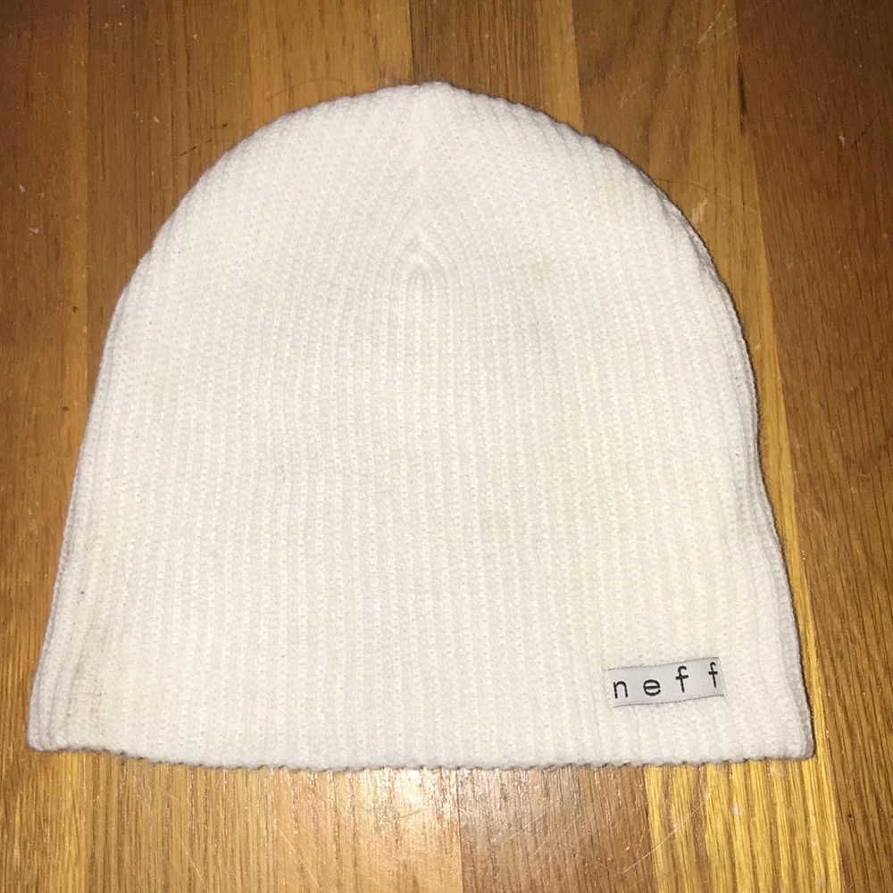 NEFF beanie--white--never worn